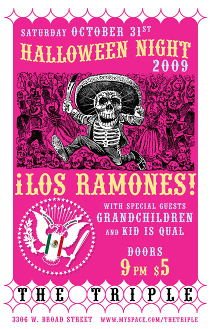 Rob Sheley - Posters - Los Ramones Halowwen poster
